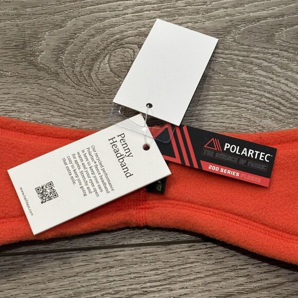 Halfdays Women’s Polartec Fleece Headband Orange NWT Winter Outdoors - Picture 2 of 5